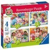 Ravensburger Cocomelon - 4 in Box 12, 16, 20, 24 Pieces Jigsaw Puzzles for Kids Age 3 Years Up