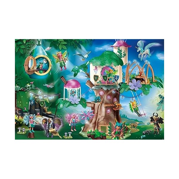 Schmidt Spiele 56480 Playmobil, Ayuma, la forêt Magique des fées, Puzzle pour Enfants 100 pièces, Multicolore, Small