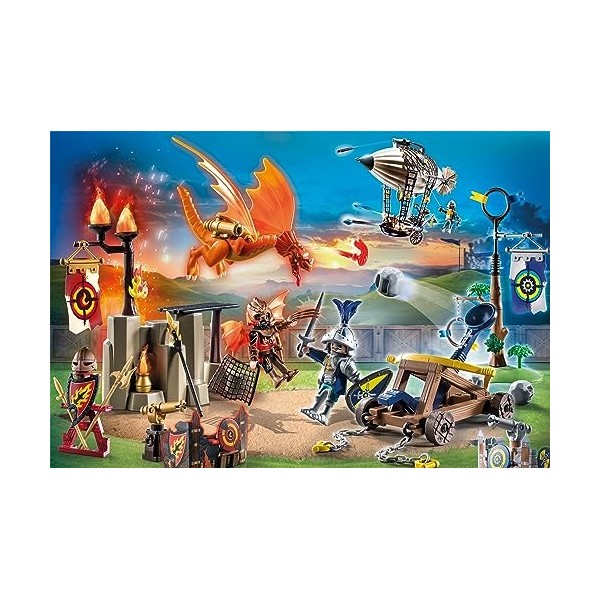 Schmidt Spiele 56483 Playmobil, Novelmore, Le Terrain du Tournoi, Puzzle pour Enfant 100 pièces, Coloré