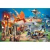 Schmidt Spiele 56483 Playmobil, Novelmore, Le Terrain du Tournoi, Puzzle pour Enfant 100 pièces, Coloré