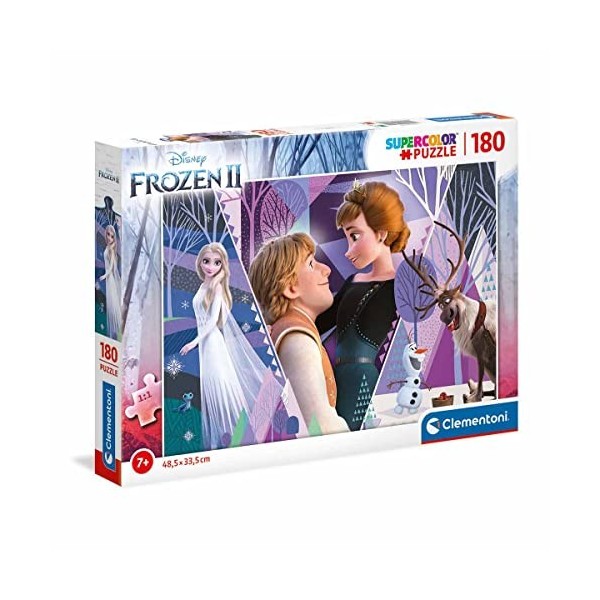 Clementoni Italy Disney La Reine des Neiges 2-180 pièces-Puzzle Enfant-fabriqué en Italie, 7 Ans et Plus, 29309