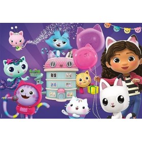 Schmidt Spiele 56473 Puzzle à Paillettes pour fête danniversaire dans la Maison de poupée, 60 pièces, Coloré