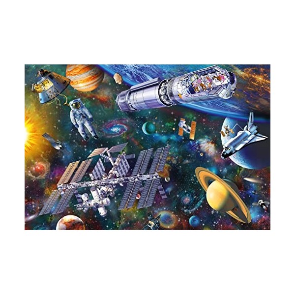 Schmidt Spiele 56455 Space Fun, 100 pièces Puzzle pour Enfants, Coloré