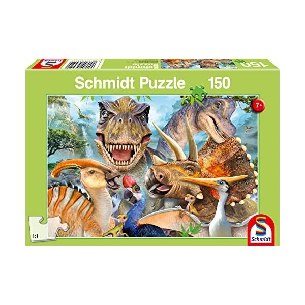 Schmidt Spiele 56452 Dinosaure, Puzzle pour Enfants 150 pièces, Taille Unique