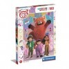 Clementoni- Disney Turning Red Supercolor Red-180 Pièces, Enfants 7 Ans, Puzzle Dessin Animé-Fabriqué en Italie, 29784