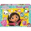 Schmidt Spiele 56475 Puzzle à Paillettes, Gabbby et Ses Amis, 100 pièces pour Enfants, Multicolore