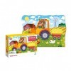 Puzzle Teddy Farmer pour enfants de 3 ans et plus - 30 pièces - Dodo éducatif pour garçons et filles