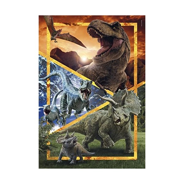 Clementoni- Jurassic World Supercolor World-104 Pièces, Enfants 6 Ans, Puzzle Dessin Animé-Fabriqué en Italie, 27181