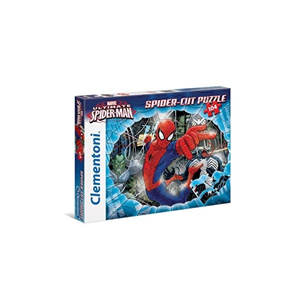 Clementoni - 20652.0 - Puzzle coupe - Spiderman-Web Spinner - 104 Pièces