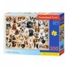 Puzzle 200 pcs. Collage avec des chiens