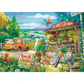 Trefl Puzzle, Matin à la Campagne, 500 Pièces, Qualité Premium, pour Adultes et Enfants à partir de 10 Ans, 37352