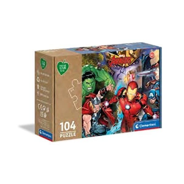 Clementoni- Puzzle Vengadores Avengers Marvel 104pzs Does Not Apply Play for Future Avengers-104 pièces, 6 Ans Enfant Dessin 