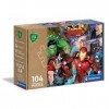 Clementoni- Puzzle Vengadores Avengers Marvel 104pzs Does Not Apply Play for Future Avengers-104 pièces, 6 Ans Enfant Dessin 