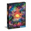 Clementoni Colorboom Collection – Psychedelic Jungle Sunrise – 500 pièces Gradient, Puzzle Couleurs, Vertical, Divertissement