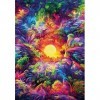 Clementoni Colorboom Collection – Psychedelic Jungle Sunrise – 500 pièces Gradient, Puzzle Couleurs, Vertical, Divertissement