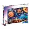 Clementoni- Supercolor Space Mission – 180 pièces Enfants 9 Ans, Puzzle Illustration Spazio, Made in Italy, 21724, Multicolor