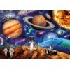 Clementoni- Supercolor Space Mission – 180 pièces Enfants 9 Ans, Puzzle Illustration Spazio, Made in Italy, 21724, Multicolor