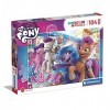 Clementoni- Puzzle Maxi My Little Pony 104pzs Supercolor Pony-104 pièces, 4 Ans Enfant Dessin animé-fabriqué en Italie, 23764