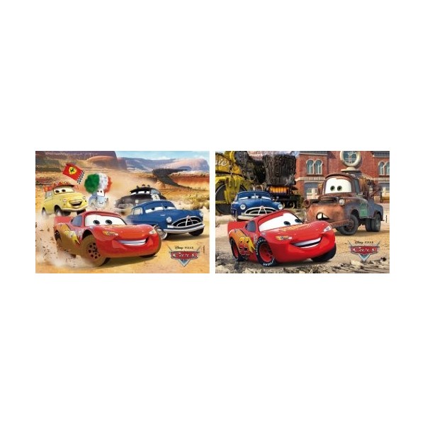 Clementoni - 24671 - Puzzle Pour Enfant - Puzzles 2X20 Pièces - Cars