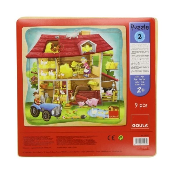 Goula - 53097 - Puzzle Ferme 9 pcs