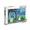 Clementoni- Puzzle Maxi Fantastic Friends 3x48pzs Does Not Apply, 25245, Multicolore, One Size