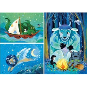 Clementoni- Puzzle Maxi Fantastic Friends 3x48pzs Does Not Apply, 25245, Multicolore, One Size