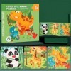 tongfeng Puzzles magnétiques, Livre de Puzzles magnétiques - Jouet dactivités animales,Livre de Puzzle magnétique Robuste et