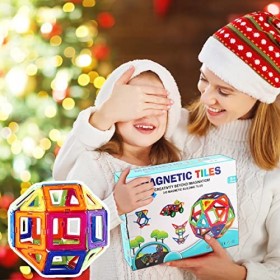 Jeu de Construction Magnétique, Blocs de Construction Magnétiques, Jeux de Aimantés Construction Magnetiques Enfants 42 PCS, 