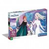 Clementoni Disney Frozen Jewels Reine des Neiges 2-104 pièces-Puzzle Enfant-fabriqué en Italie, 6 Ans et Plus, 20182