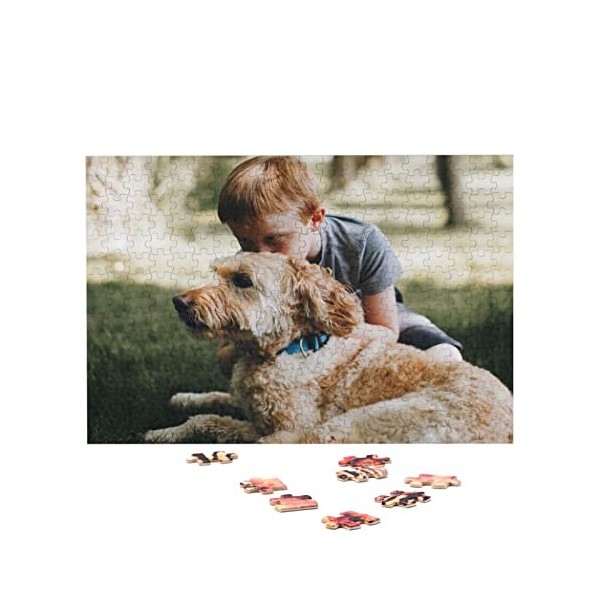 Puzzle Photo personnalisé 300, 500, 1000 pièces, Puzzle Photo personnalisé avec boîte en Plastique, Cadeau Photo personnalisé