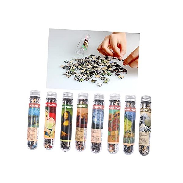 Abaodam Ensemble De 150 Pièces Jouet Casse-tête Amusant Micro-Puzzles dans Un Tube des Puzzles pour Les Seniors Jouets Éducat