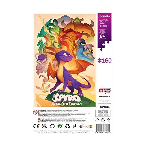 Cenega- Spyro Puzzle, 5908305243021, Multicolore