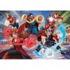 Clementoni Supercolor Glitter Avengers-104 pièces, Enfants 6 Ans, Dessin animé, Marvel, Puzzle Super héros-fabriqué en Italie