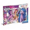 Clementoni- Puzzle Jewels My Little Pony 104pzs Does Not Apply Supercolor Pony-104 pièces, 6 Ans Enfant Dessin animé-fabriqué