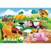 Ravensburger- My First Outdoor Puzzle Adorables Animaux de la Ferme Enfant, 4005556056095