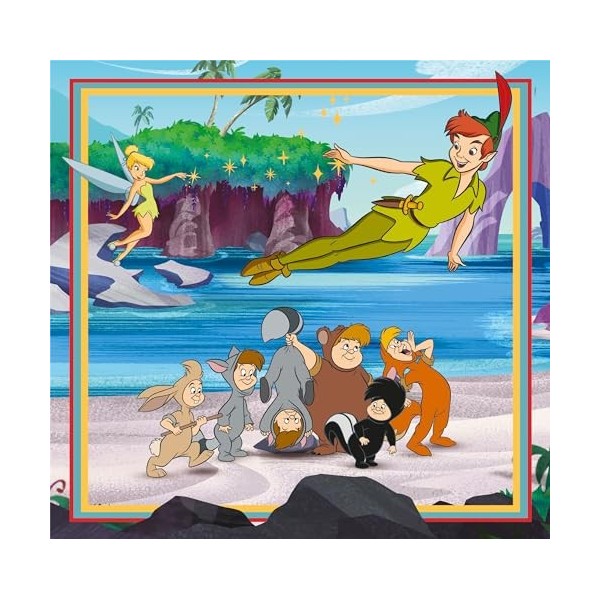 Clementoni- Disney Classics Supercolor Classics-3x48 Enfants 5 Ans, Boîte De 3 48 Pièces , Puzzle Dessin Animé-Fabriqué en I