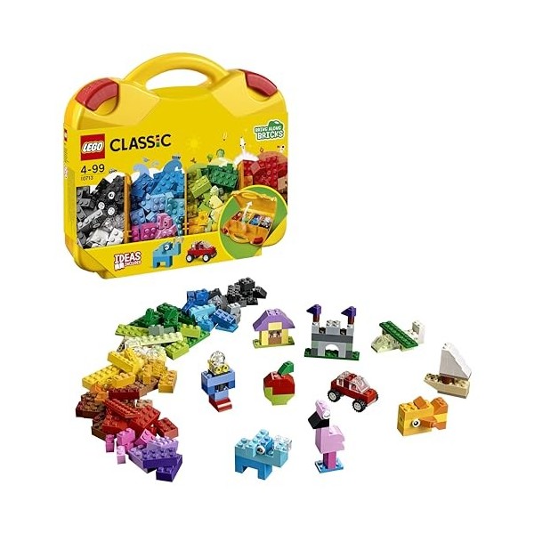 LEGO 10713 Classic La Valisette de Construction, Boîte de Rangement de Briques, Jouet de Construction pour Enfants