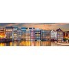 Clementoni Collection Panorama – Bright Amsterdam – 1000 pièces, Puzzle panoramique, Horizontal, Divertissement pour Adultes,