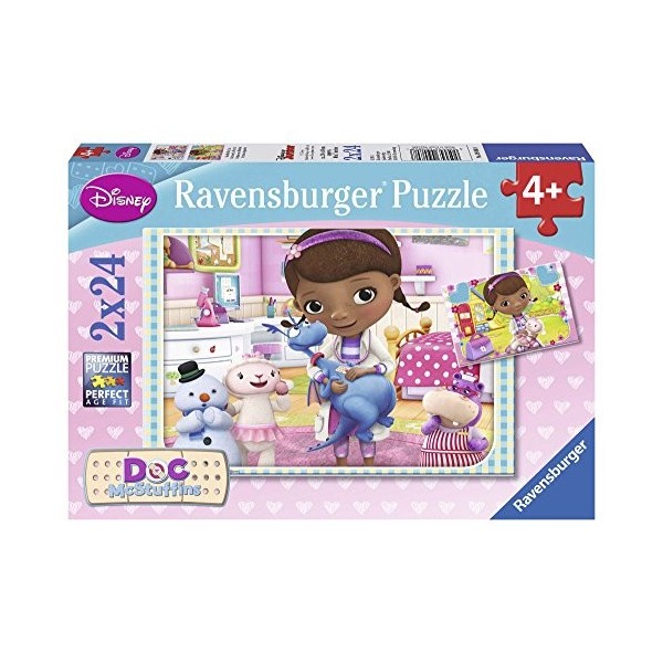 Ravensburger - 09080 - Puzzle Enfant Classique - Docteur La Peluche - 2 X 24 Pièces