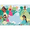 Clementoni- Puzzle Maxi Princesas Disney 104pzs Does Not Apply Princess Supercolor Princess-104 pièces, 4 Ans Enfant Dessin a