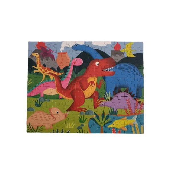 BP- Dinosaurios 120 piezas Puzzle, 1948-5, Boîtier métallique