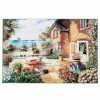 Dinglong Puzzles pour Adultes 1000 pièces Grand Puzzle - Jardin de Clara - Puzzle Paysage Peintures