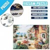 Dinglong Puzzles pour Adultes 1000 pièces Grand Puzzle - Jardin de Clara - Puzzle Paysage Peintures