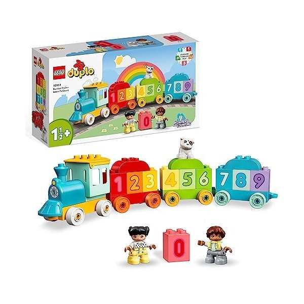 LEGO 10954 Duplo Le Train des Chiffres - Apprendre à Compter, Jouet d’Apprentissage, Jeu Éducatif, Ludique, avec Briques, pou