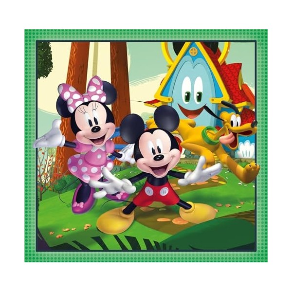 Clementoni- Disney Mickey and Friends Supercolor Friends-3x48 Enfants 5 Ans, Boîte De 3 48 Pièces , Puzzle Dessin Animé-Fabr