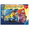 Ravensburger - Puzzle Enfant - Puzzles 3x49 p - Chase, Marcus et Stella/PatPatrouille Le Film - Dès 5 Ans - 05218