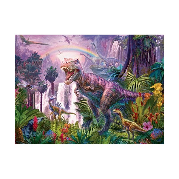 Ravensburger- Terre des Dinosaures Dinosaurierland Puzzle Enfant 12892-Dinosaure-200 pièces, 12892, Multicolore