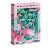 Clementoni- Fantastic Animals-Flamingos-500 pièces- 35067