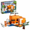 LEGO 21178 Minecraft Le Refuge du Renard, Jouet de Construction de Maison, Set avec Figurines Zombie et Animaux, pour Garçons