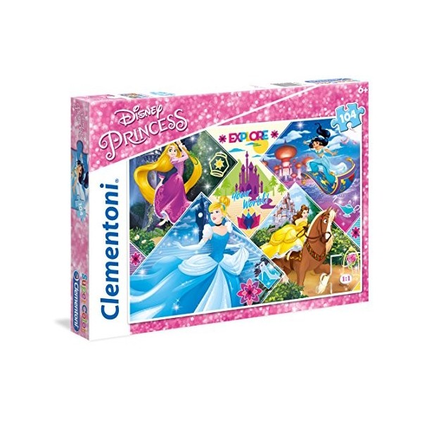 Clementoni - 27091 - Supercolor Puzzle - Princess - 104 Pièces - Disney